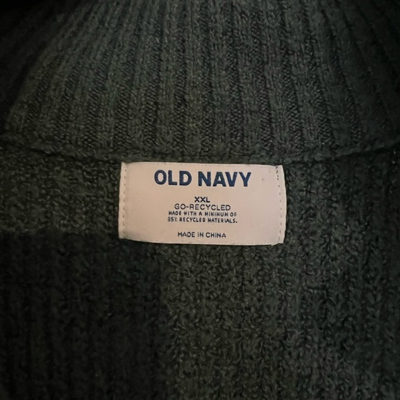 Old Navy Dark Green Half-Zip Sweater - Picture 2 of 2